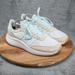 adidas Women's Sneakers - Light Blue and Beige